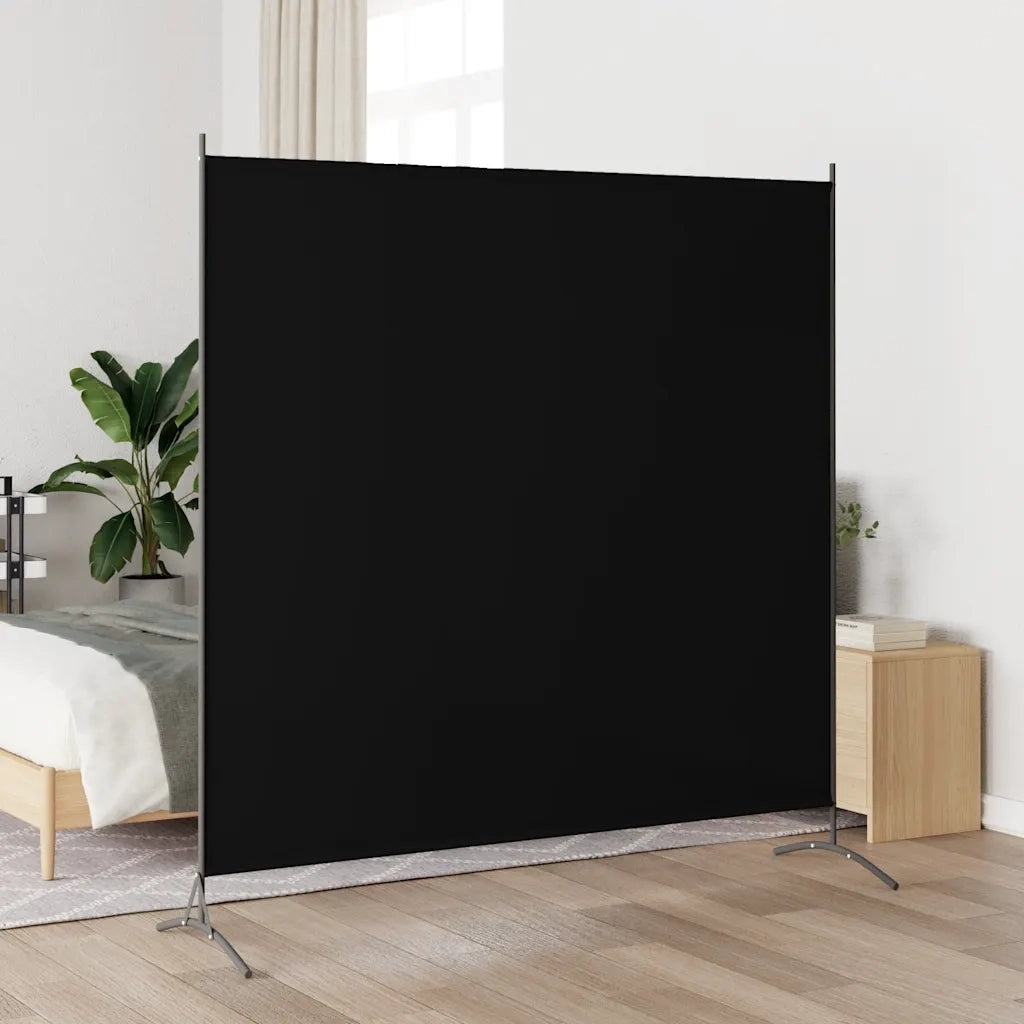 Divisorio Ambienti | Divider per stanze | Paravento Nero 175x180 cm in Tessuto