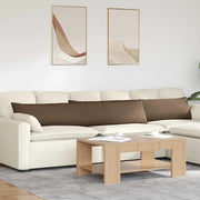Cuscini da Divano 2 pcs Marrone 200 x 40 cm Tessuto 42013872