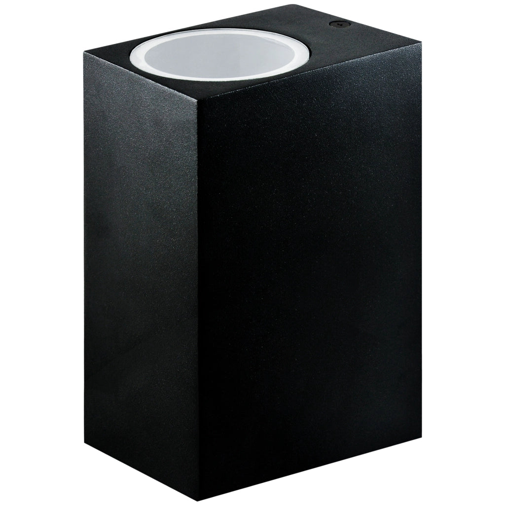 Applique esterna Polux Boston nera 2xGU10 su/giù IP44