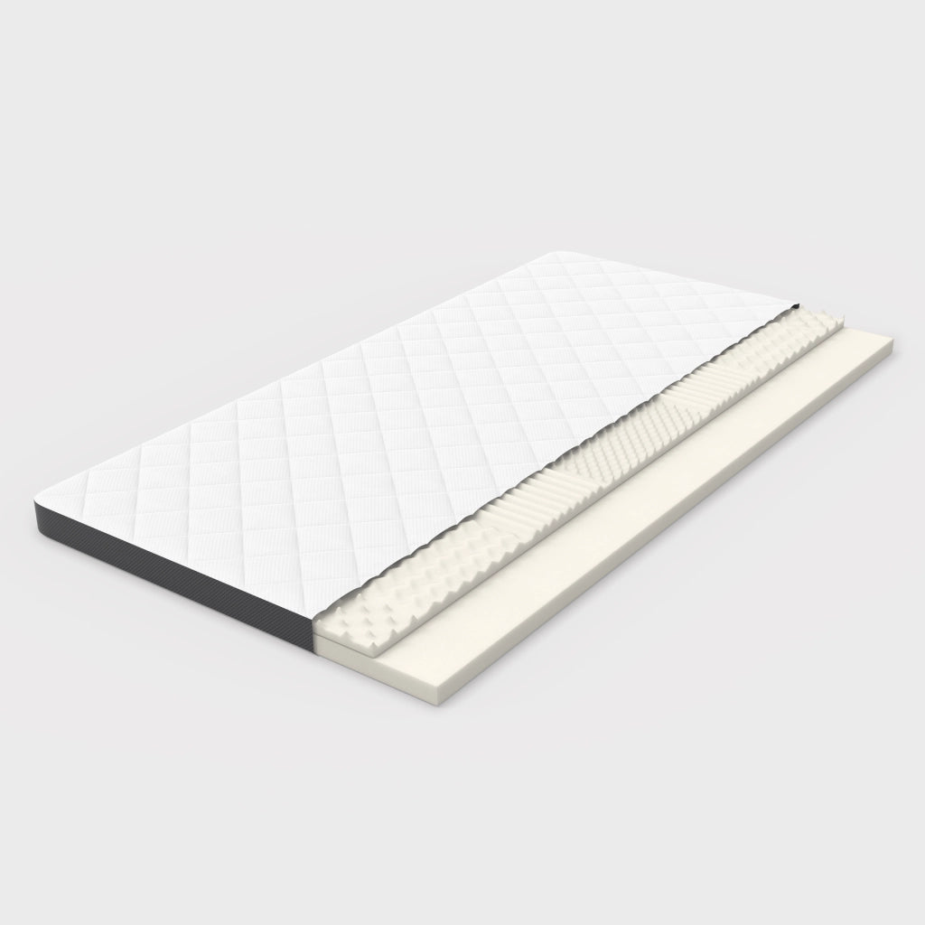 Materasso in schiuma 7 zone bianco 140x200 cm