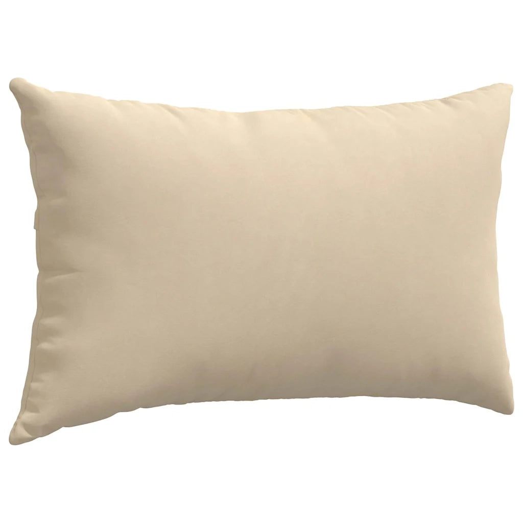 Cuscini da Divano 2 pcs Crema 50 x 30 cm Tessuto 42013643