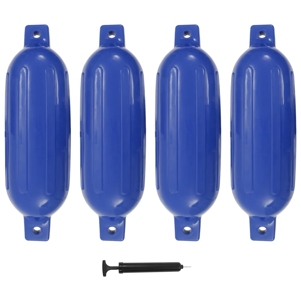 Paraurti per Gommone 4 pz Blu 58,5x16,5 cm in PVC cod mxl 77541