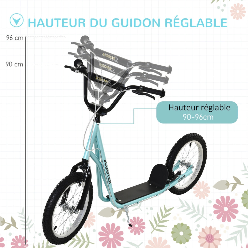 Pattinette per Bambini ¨C zephmum ¨C Blu, Acciaio, Pneus Grandi