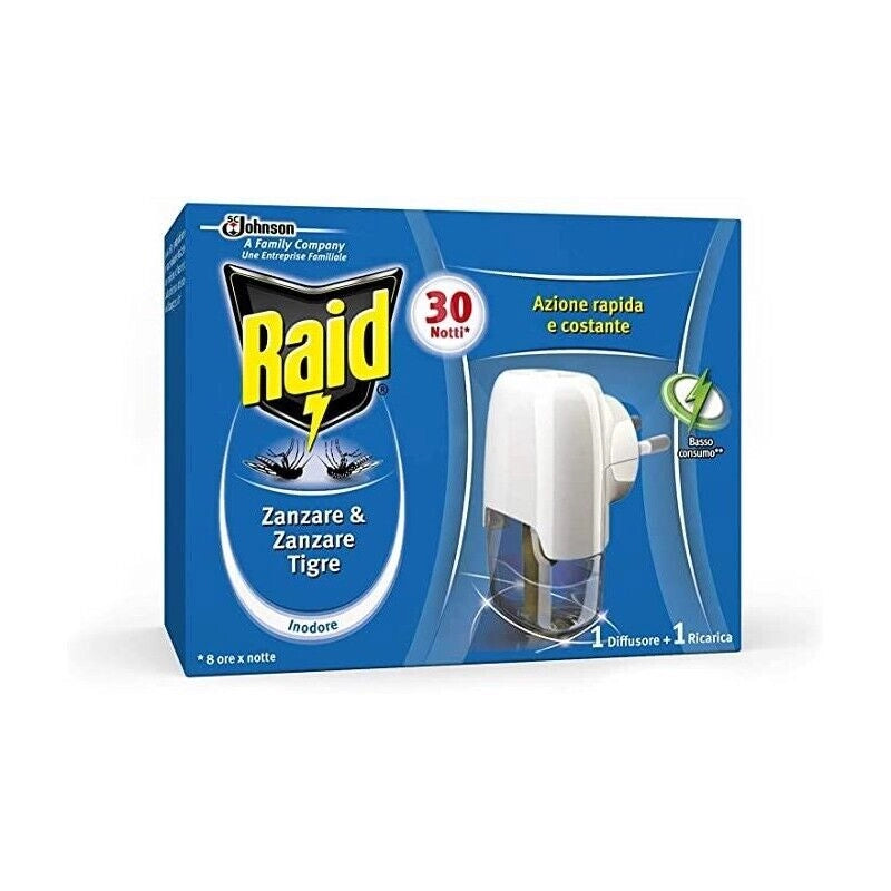 RAID DIFFUSORE PIÙ RICARICA LIQUIDO 30 NOTTI