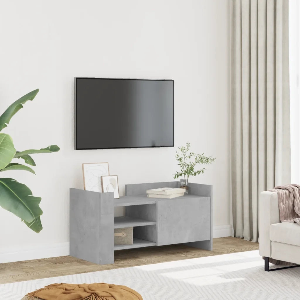 Mobile per TV-Credenza TV-Console TV Grigio Cemento 80x35x40 cm Legno Multistrato