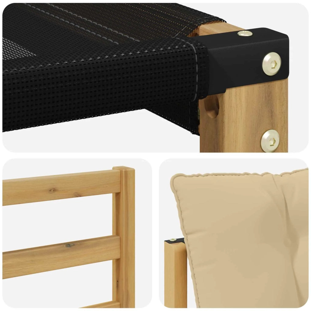 Set di divani da esterno 4 pz Bianco e Beige 3389419