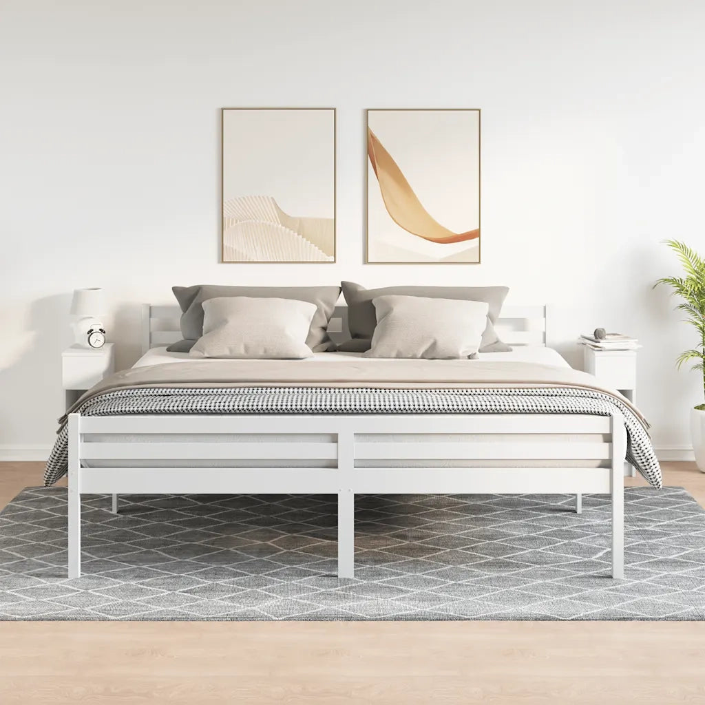 Comodini con Cassetto 2 pz Bianco 20x36x60 cm 858696