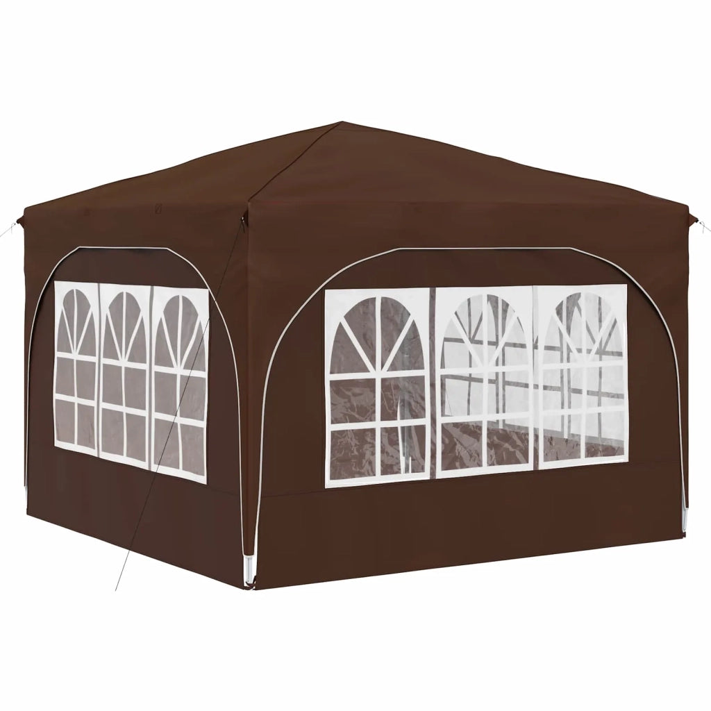 Tenda per feste a pop-up 290 x 290 x 245 cm Marrone 42019874