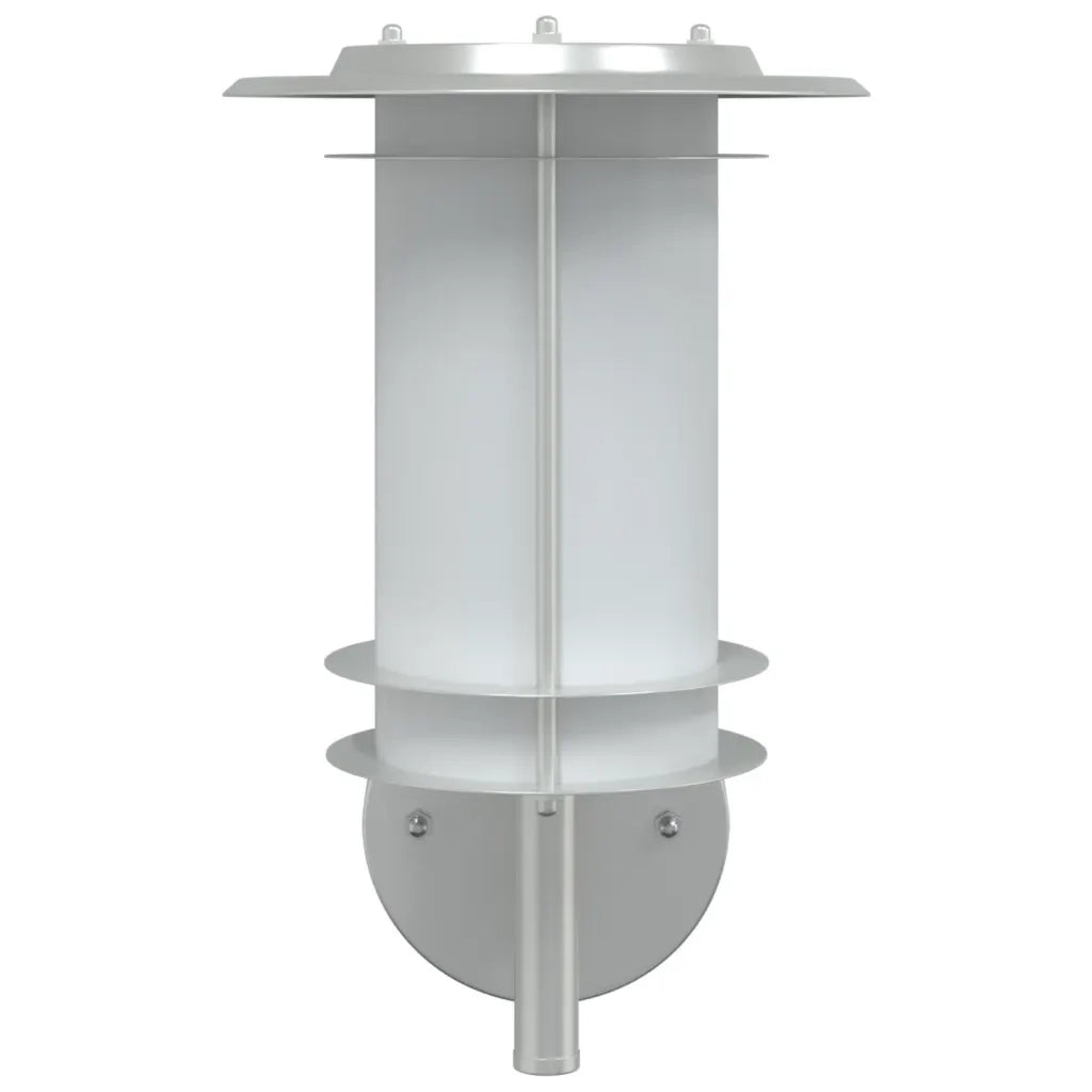 Applique da Esterno 2 pz Argento in Acciaio Inossidabile 4006285
