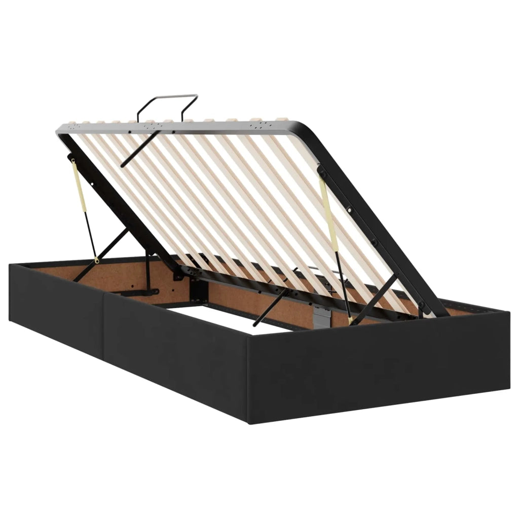 Letto con Contenitore con testiera Nero 180 x 200 cm Velluto 3459827