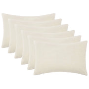 Federa 6 pcs HEERLEN Crema 50 x 70 cm Bouclé 911340