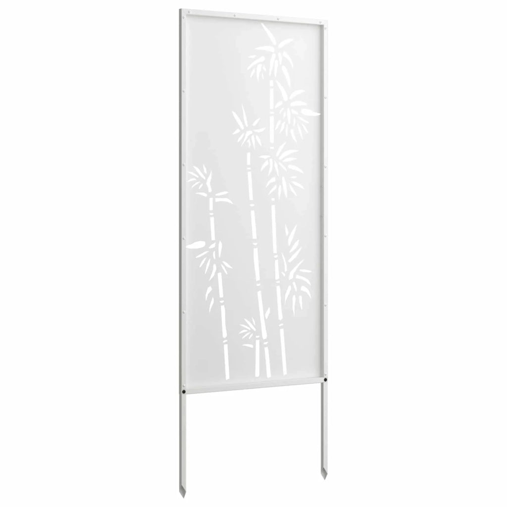 Schermo per privacy in giardino Floreale Bianco 50 x 140 cm 876295