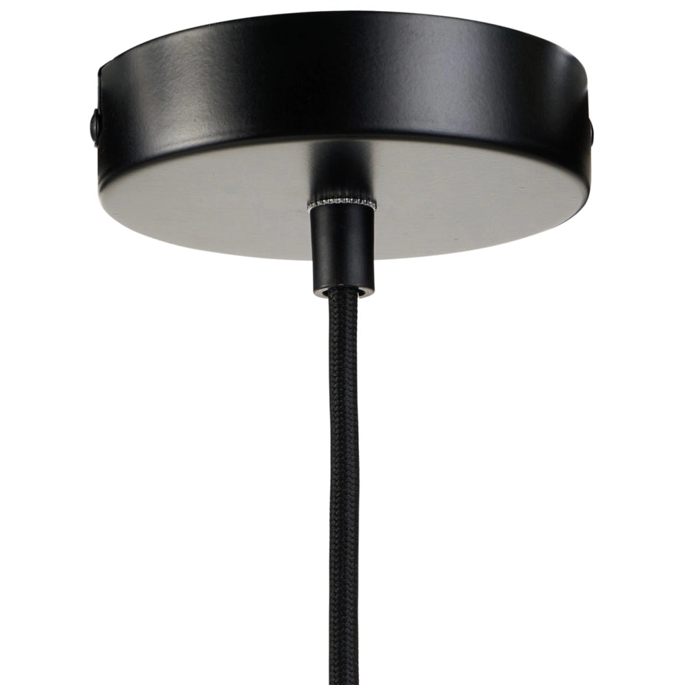 Lampada a sospensione con paralume in bambù naturale, forma sferica intrecciata, stile boho, rustico e Japandi