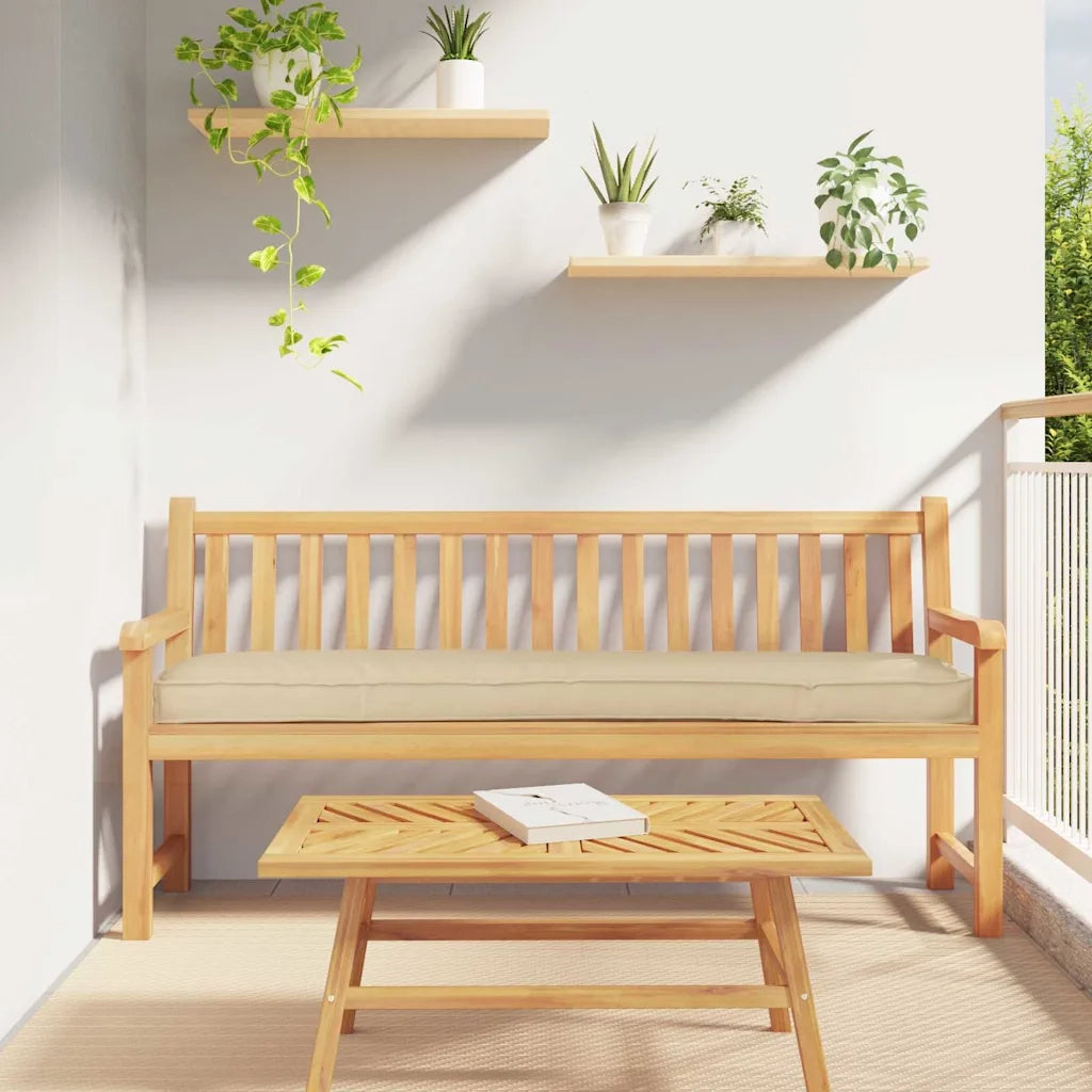 Cuscino per pallet Beige 200 x 40 x 8 cm Tessuto Oxford 42001681