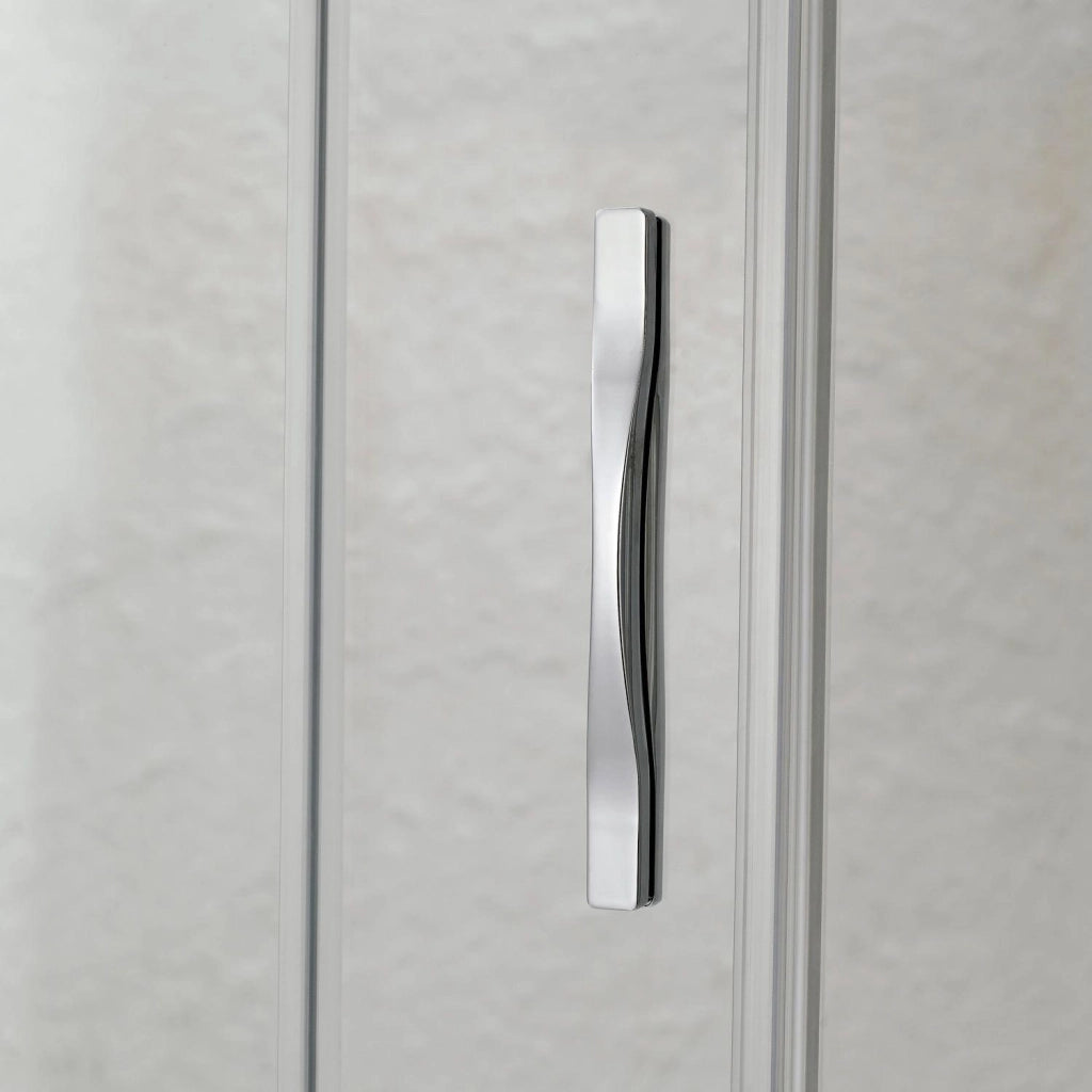 Box Doccia 3 Lati 90x120x90 cm 2 Ante Scorrevoli in Cristallo Trasparente 6mm H198 Fosterberg Viborg Trio