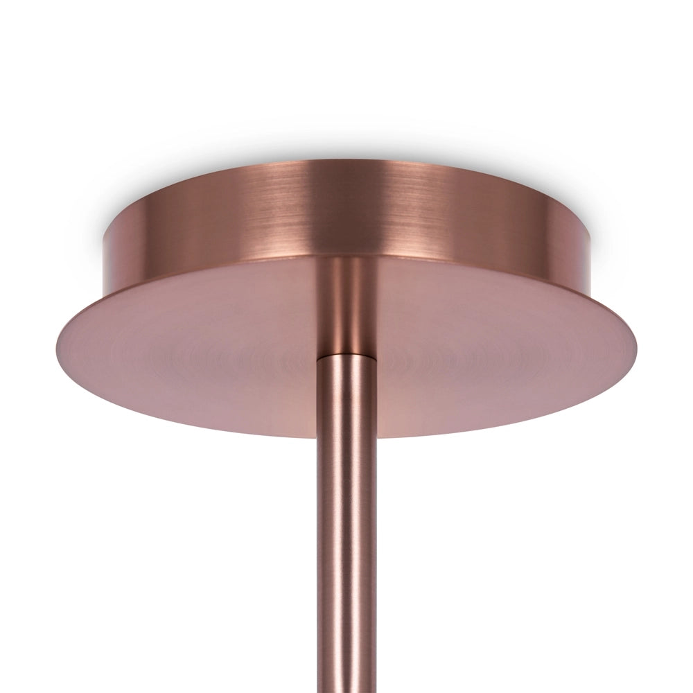 Lampadario Maytoni Erich rame 10 luci sfere bianche