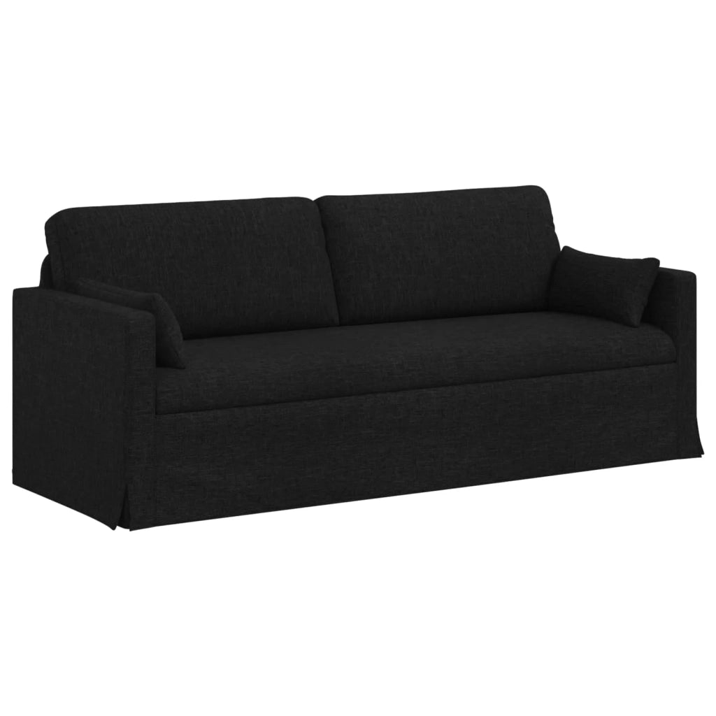Set di divani 2 pcs Nero 198 x 78 x 80 cm Tessuto 3407583