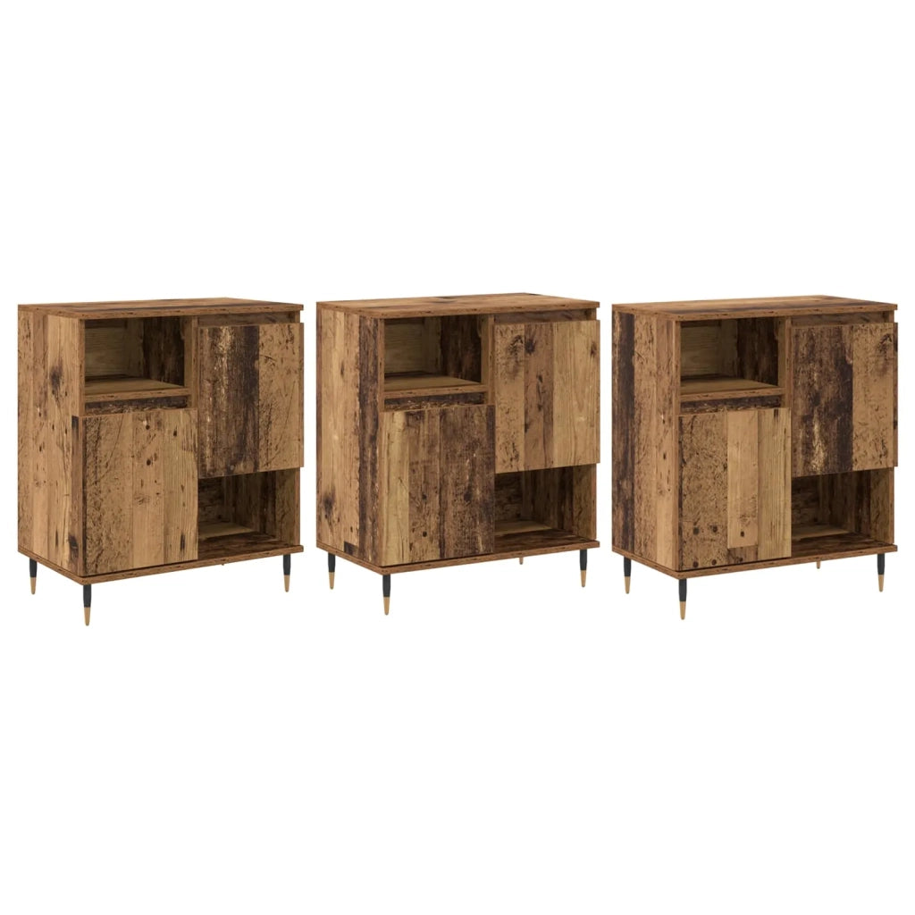 Sideboards 3 pcs Legno vecchio 3394542