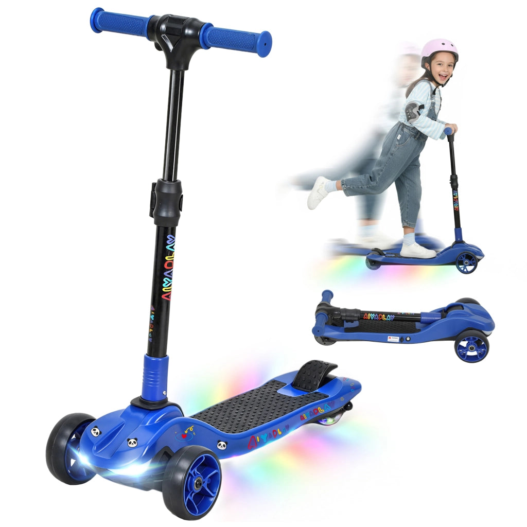 Monopattino elettrico per bambini 6+ anni pieghevole 3 ruote avvio zero velocit¨¤ max 8 km/h ¨C Xylo ¨C Blu
