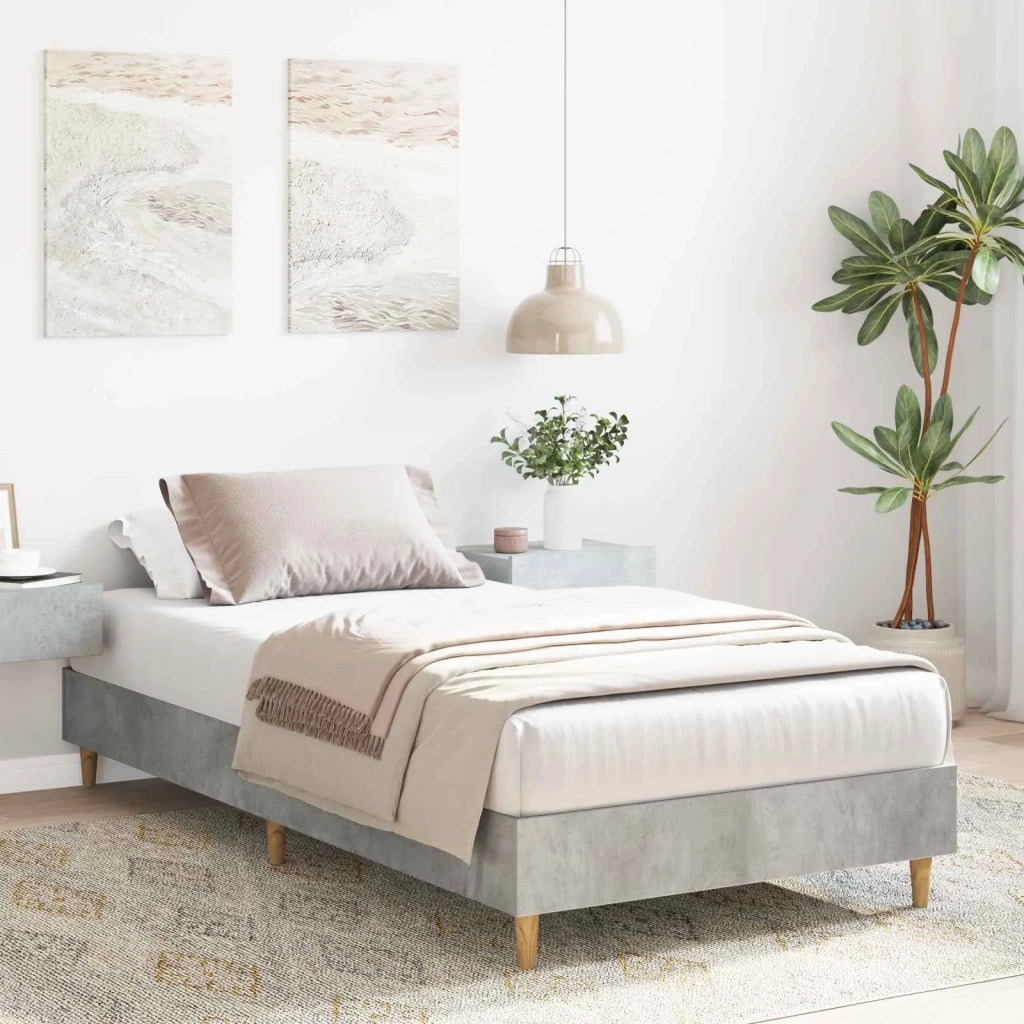 Struttura del letto-Giroletto Grigio Cemento 80 x 200 cm 180228