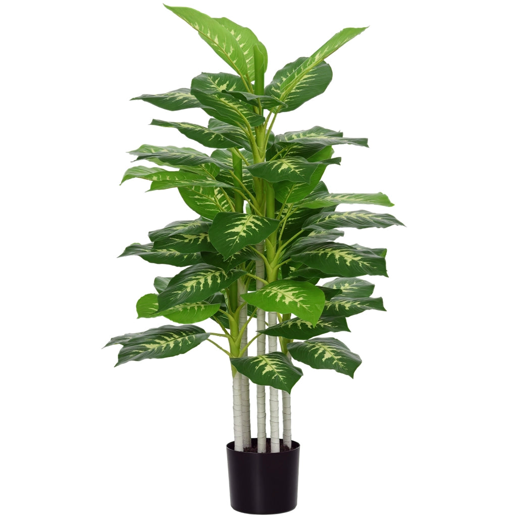 Pianta Artificiale Decorativa ¨C Minimal ¨C 120 cm Vaso Nero Interni Esterni