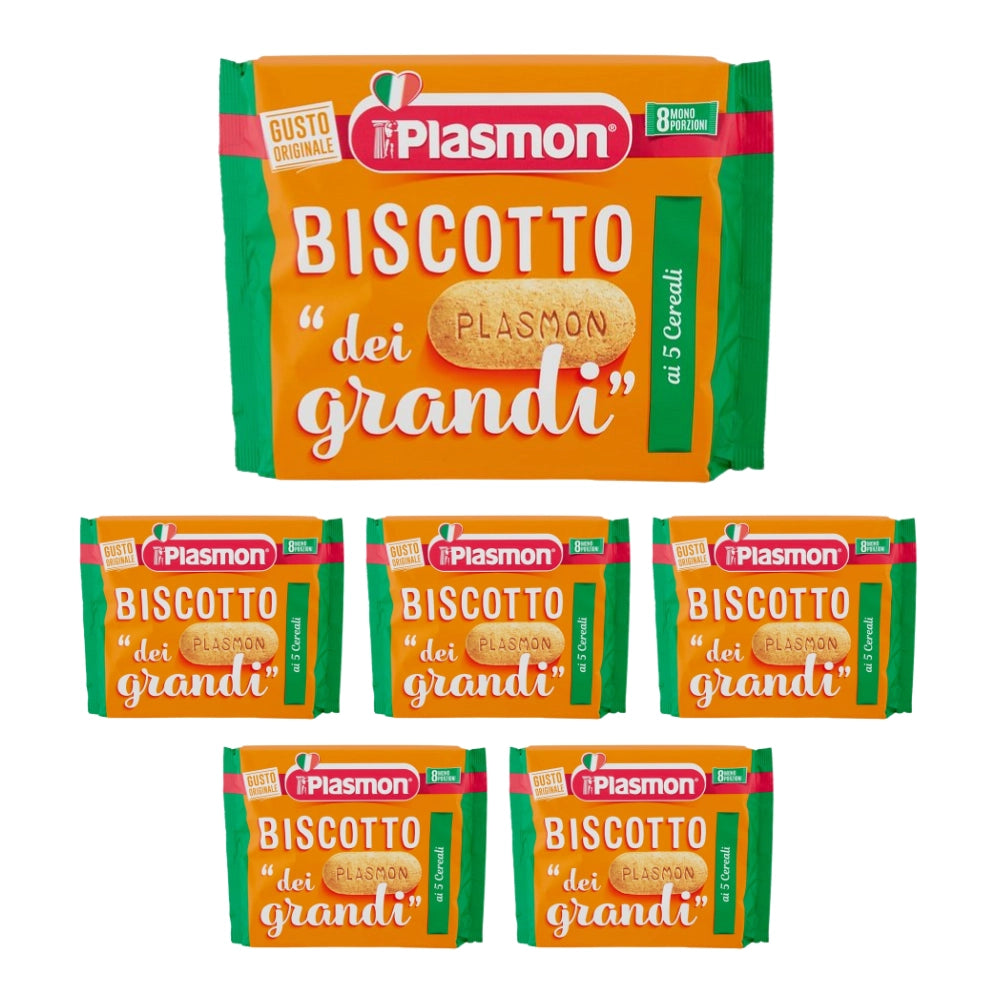 Plasmon biscotto dei grandi ai 5 cereali 6 confezioni da 270 grammi