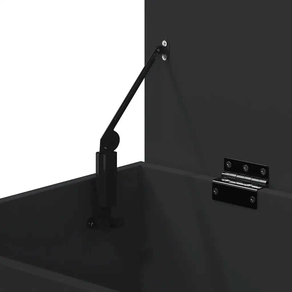 Cassapanca Nera 84x42x46 cm in Legno Ingegnerizzato cod mxl 51908