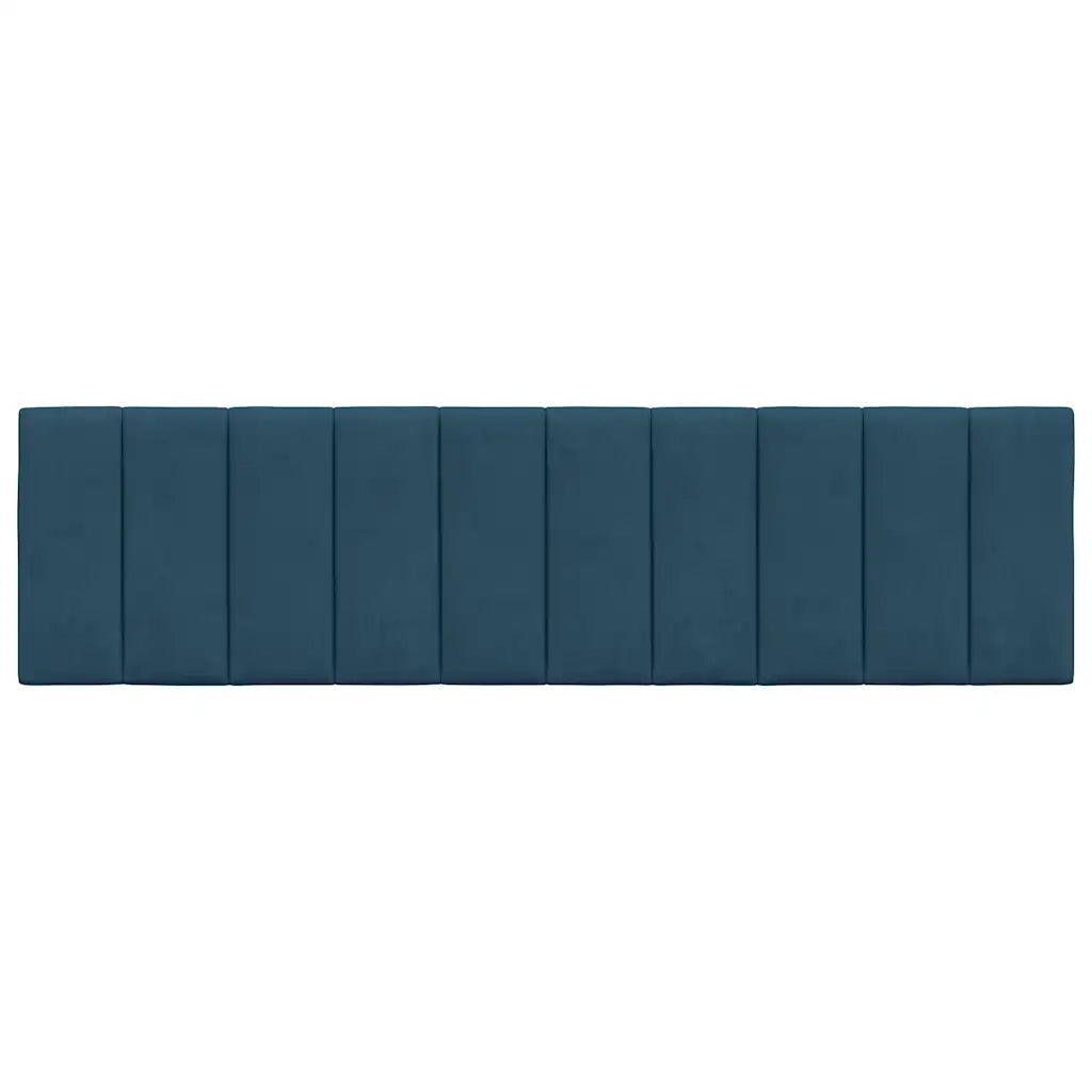 Cuscino Testiera Hanko Blu 180 cm in Velluto 374685