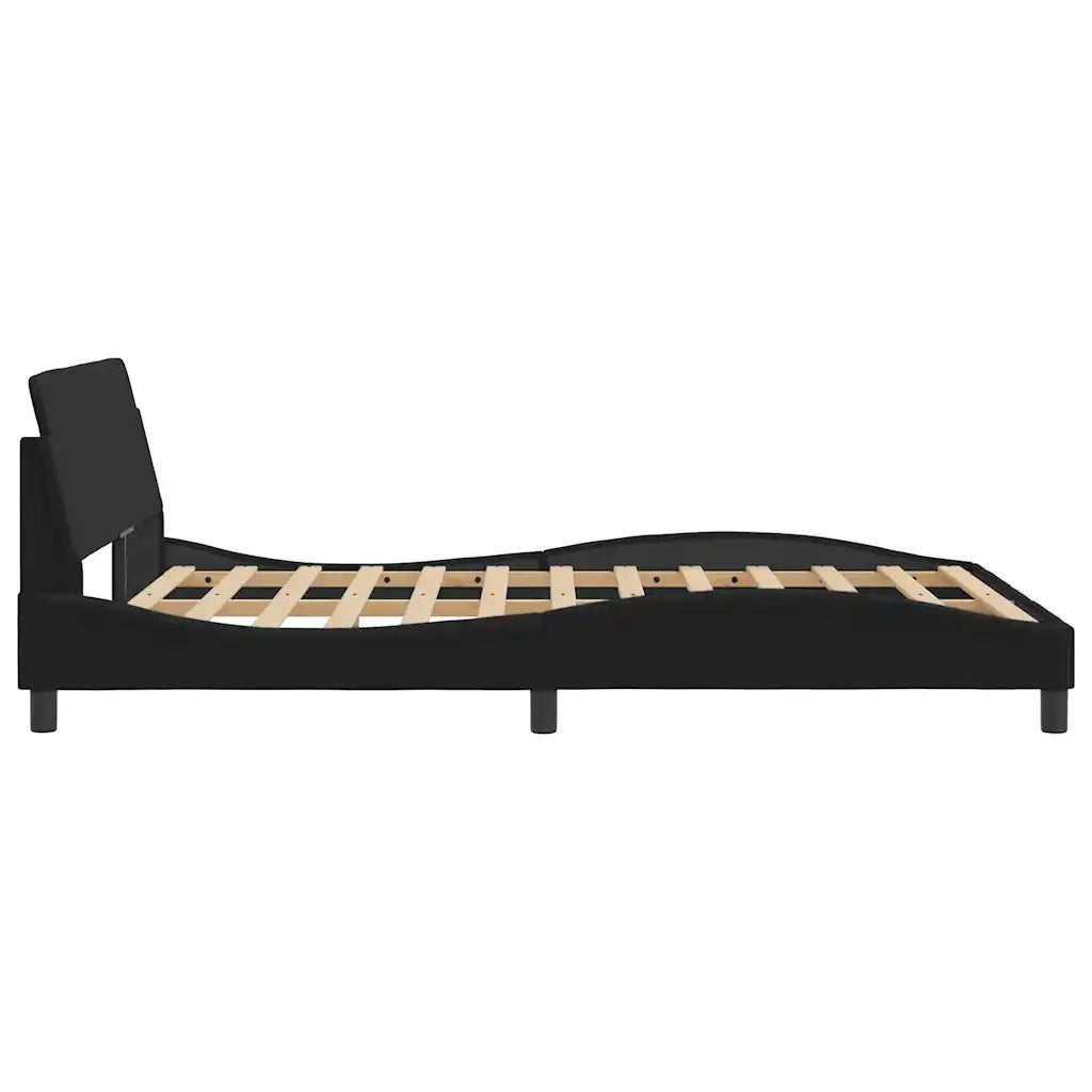 Giroletto-Struttura Letto Dover Nero 120x200 cm Velluto