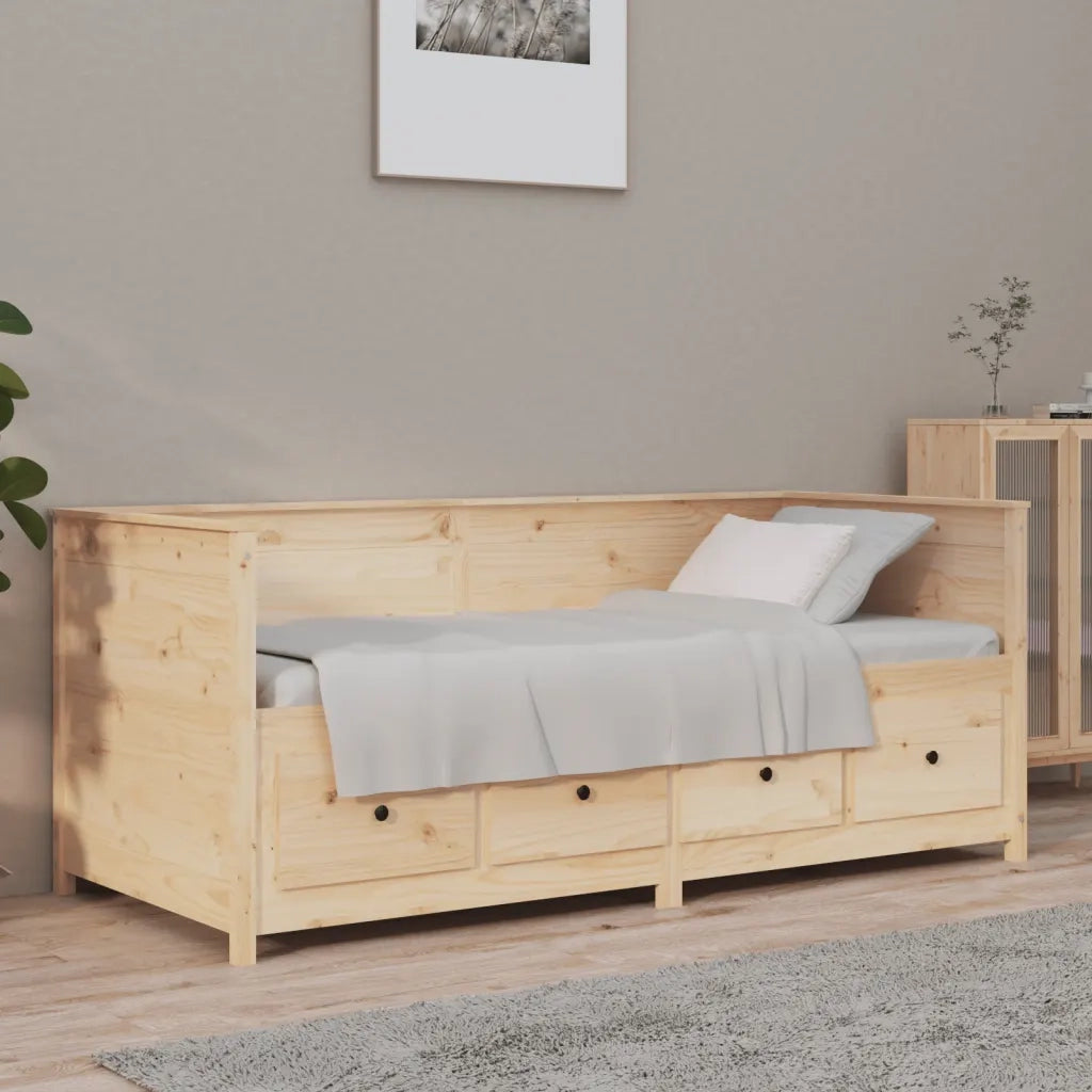 Dormeuse senza Materasso-Divano Letto-Struttura Letto 75x190 cm in Legno Massello di Pino 523112