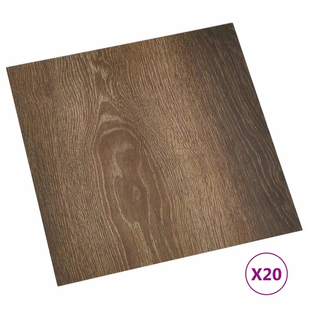 Plance per Pavimentazione Autoadesiva 30,5 x 30,5 cm 20 pcs PVC