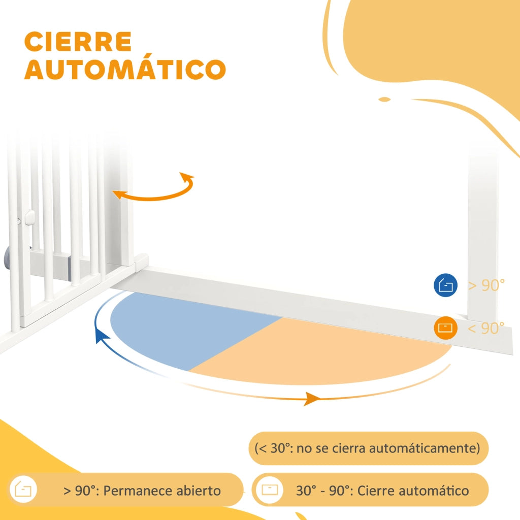 Barriera di Sicurezza per Cani ¨C zephmum ¨C Bianco 74-100 cm