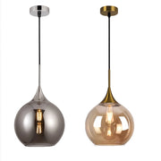 Trade Shop - Lampadario A Sospensione Decorativa In Metallo Con Sfera In Vetro Attacco E27 Ip20 A72 -