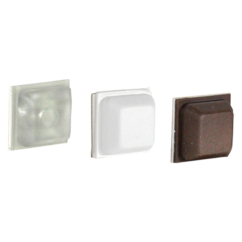 PARACOLPI mm 15 x 15 x 6 - pz  8 marroni  - Blister Koncreto