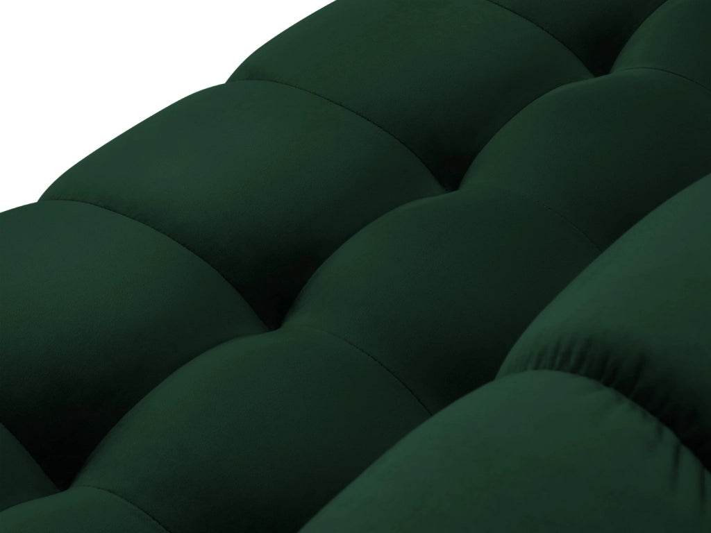 Cosmopolitan Design - Divano "Bali" 4 posti in velluto verde bottiglia 