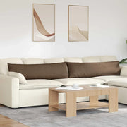 Cuscini da Divano 2 pcs Marrone 145 x 40 cm Tessuto 42013829