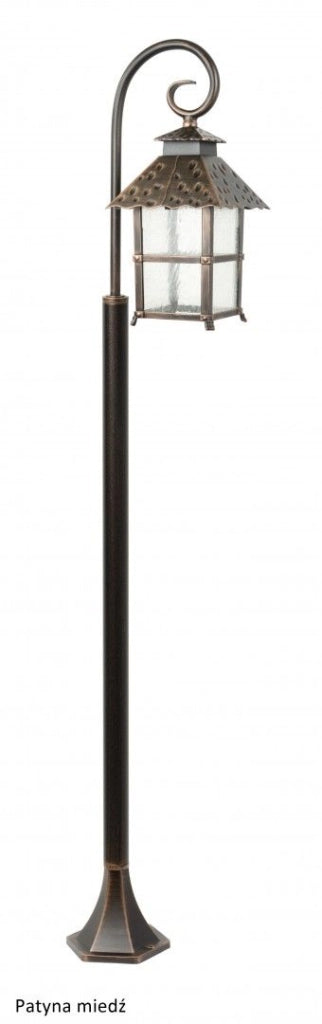 Lampione da esterno 146cm SU-MA Cadiz nero E27 IP43