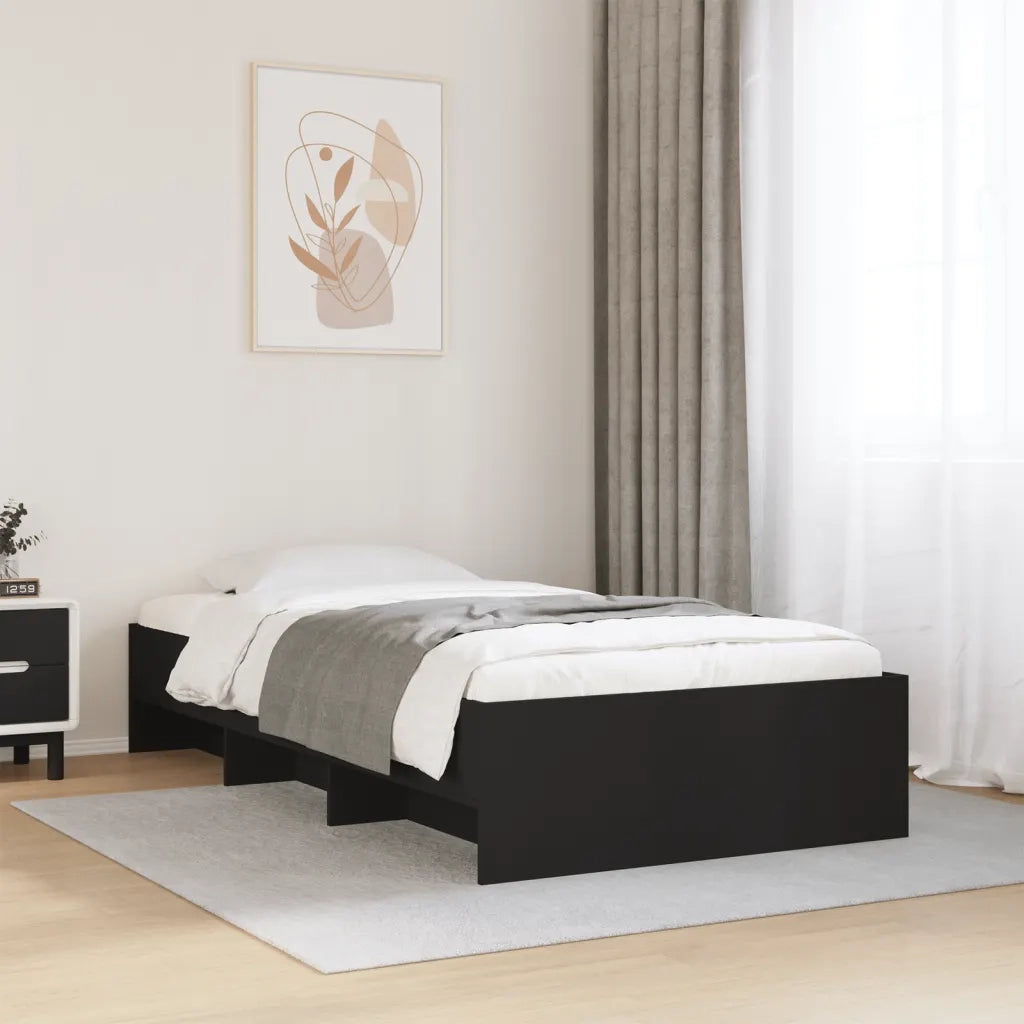 Giroletto Nero 90x200 cm in Legno Multistrato 3295675