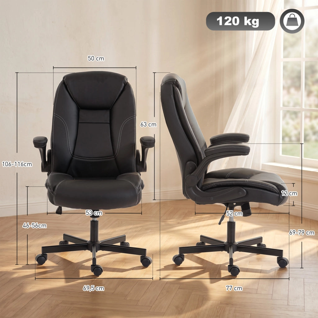 Poltrona da ufficio ergonomica ¨C Zephmum ¨C nero