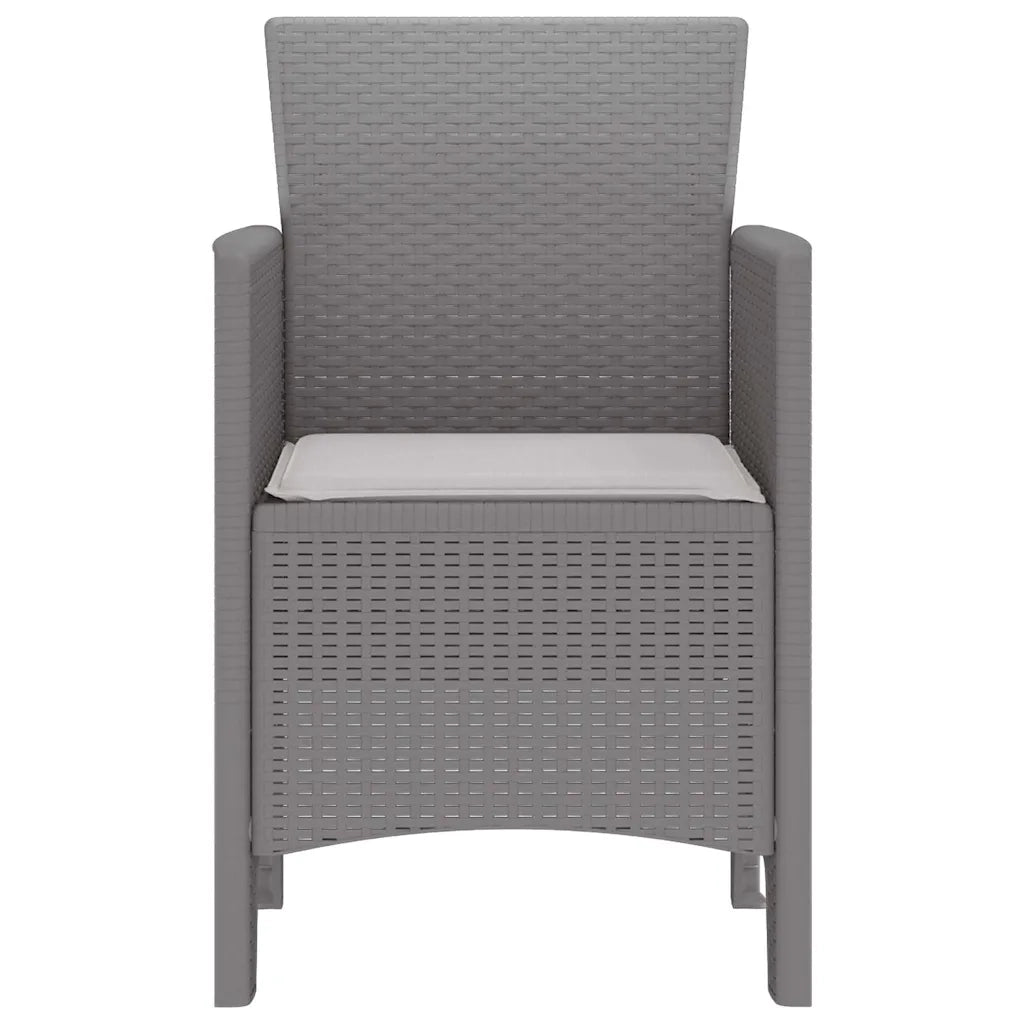 Sedia da Giardino 4 pcs Grigio chiaro 53 x 49 x 85 cm 847485