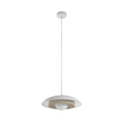Lampada a sospensione SKIN bianco/beige doppio G9 Emibig