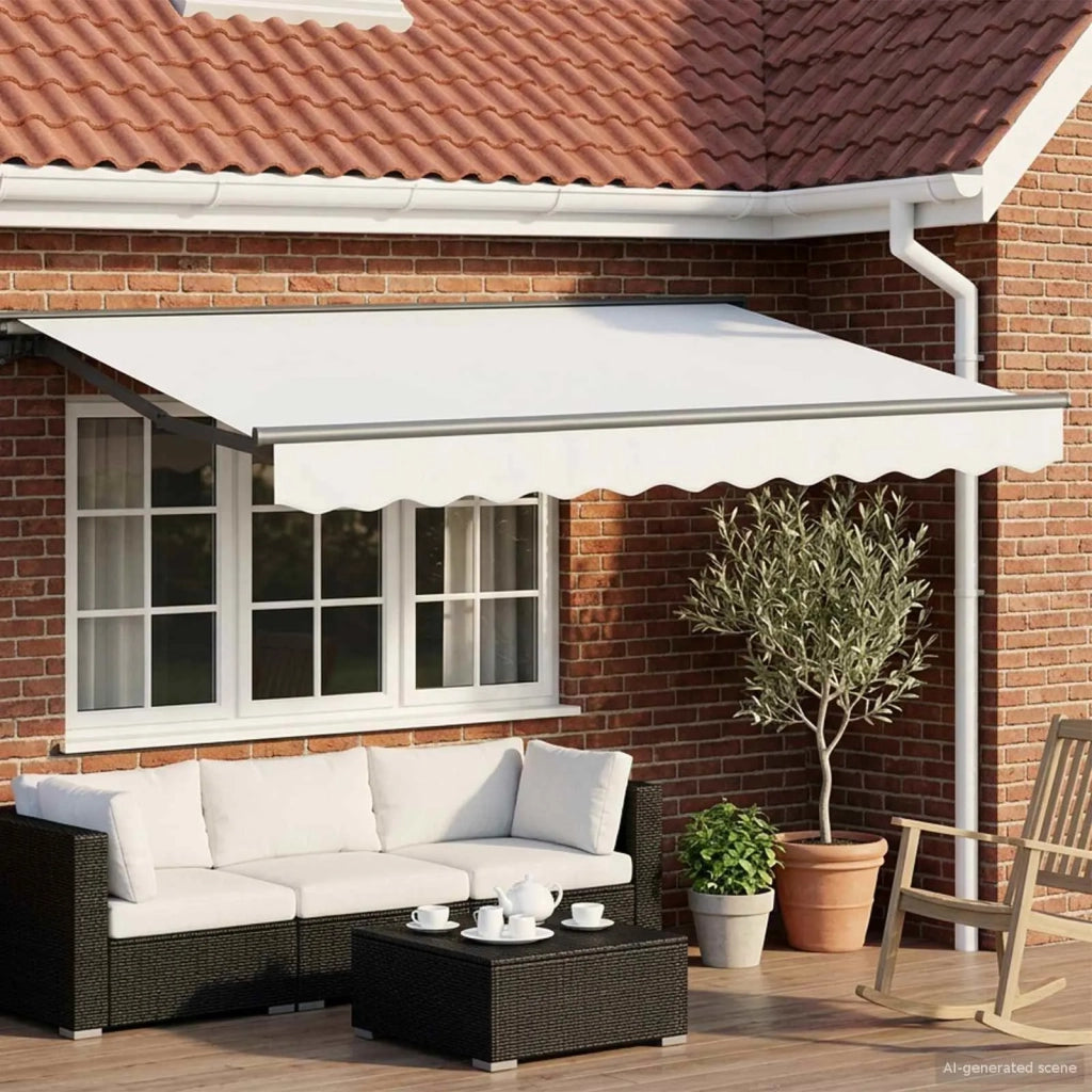 Tettuccio Elettrico Retrattile Bianco 3 x 2,5 m 3421555