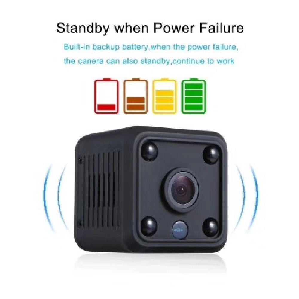 Trade Shop - Telecamera Nascosta Microcamera Detection Spy Wifi Ip Hd 960p Sd 4 Led -