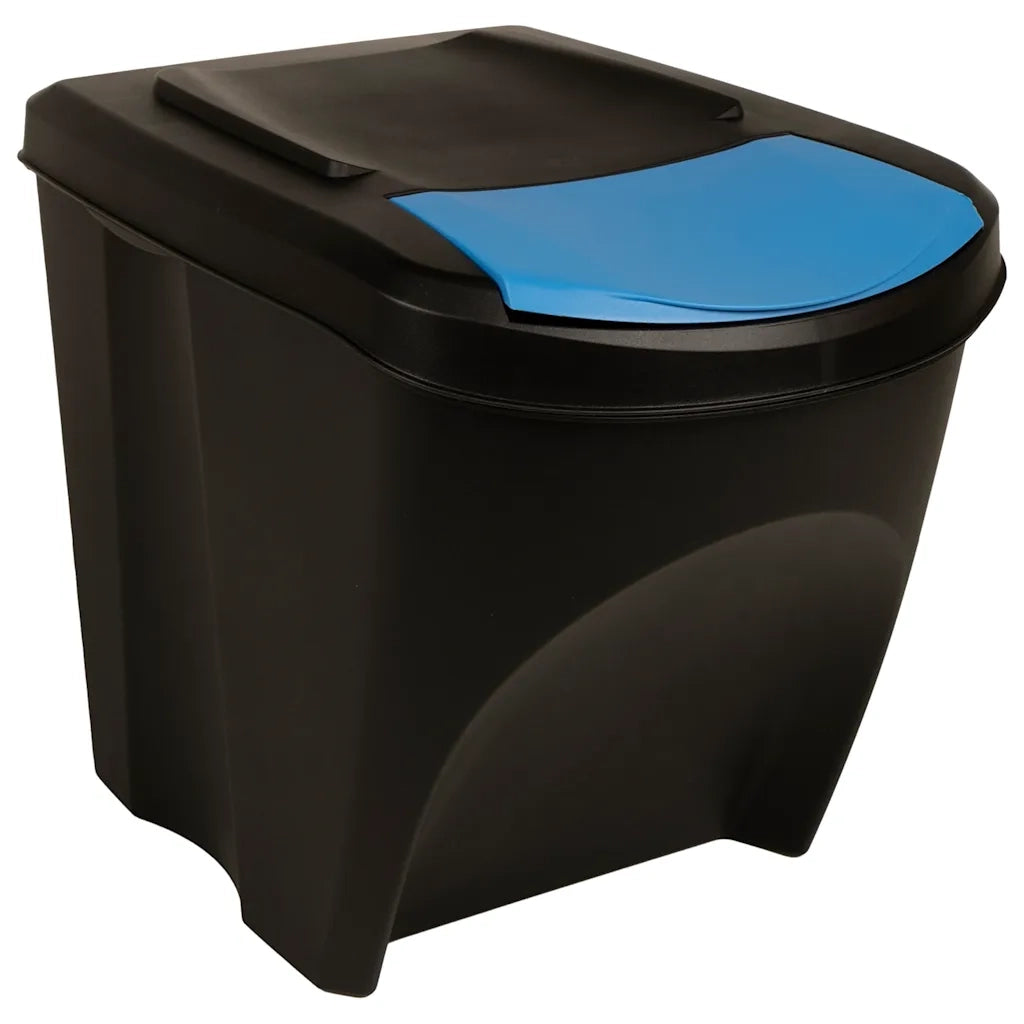 Cestini per Rifiuti Impilabili 4 pz Antracite 100 L CFW1212254