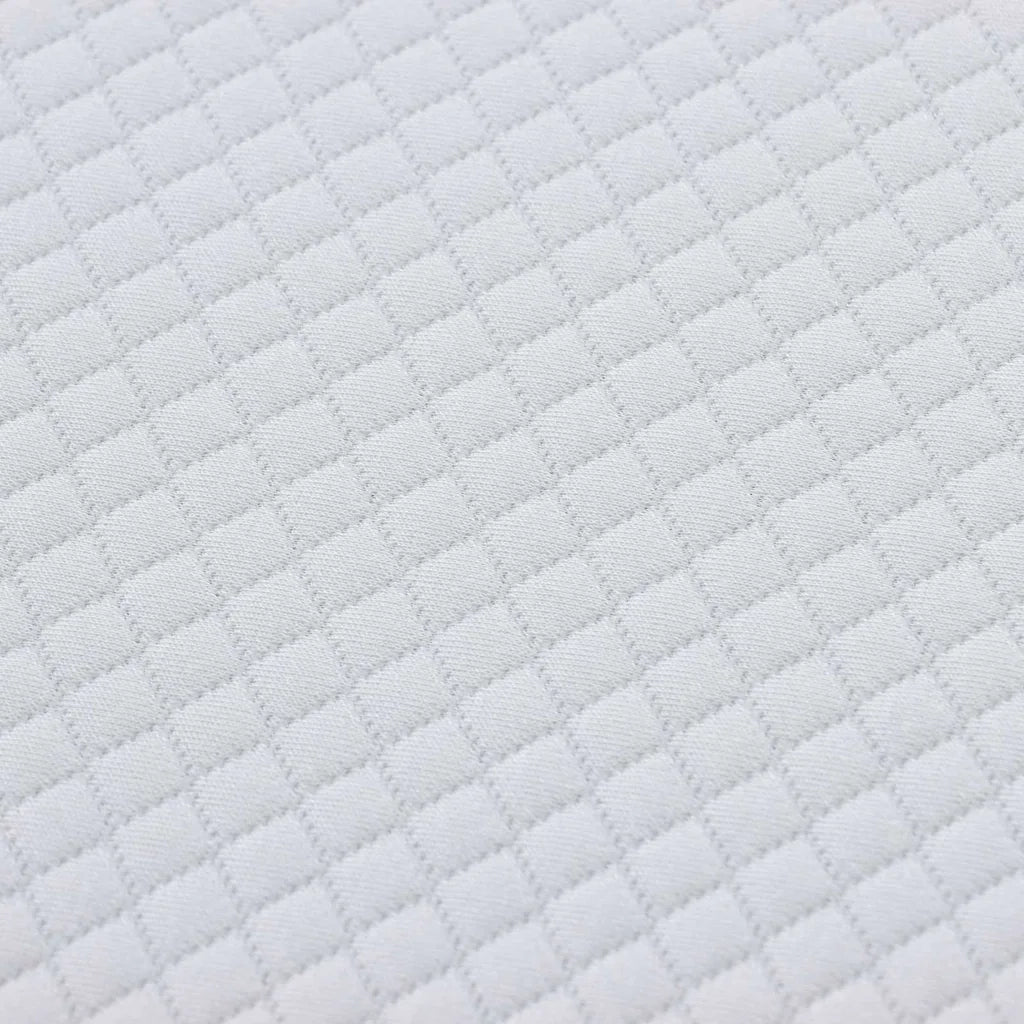 Materasso Bianco e Grigio 90 x 200 cm Tessuto Jacquard 4106371