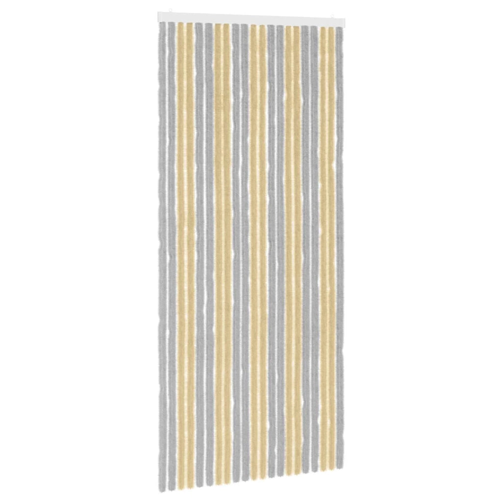 Tenda per insetti in chenille Grigio e Beige 90 x 200 cm 42034463
