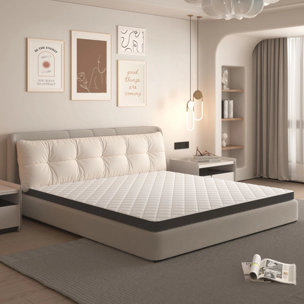 MATERASSO H3 90x200 cm Schiuma Bianco/Grigio OEKO-TEX