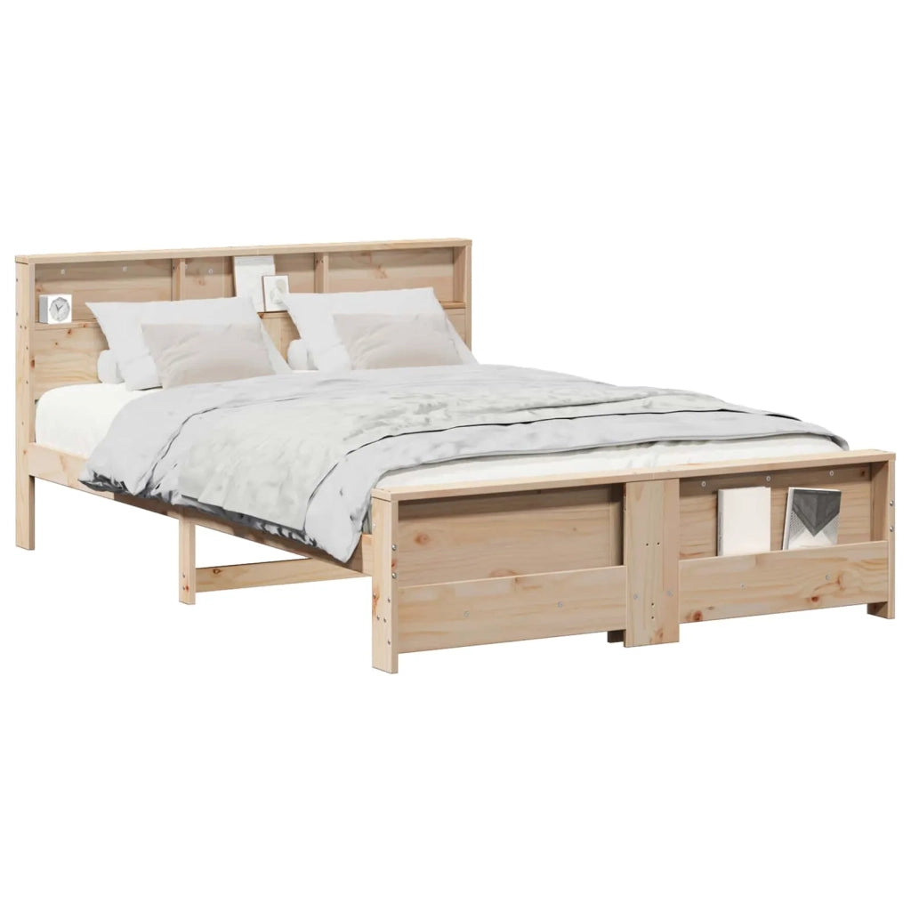 Struttura del letto-Giroletto Marrone 150 x 200 cm Legno multistrato