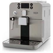 Gaggia RI9305-01 Brera Macchina da Caffe' Automatica per Espresso e Cappuccino Caffe' in Grani o Macinato 1400W 100% Made in Italy Argento Argento Solo Macchina