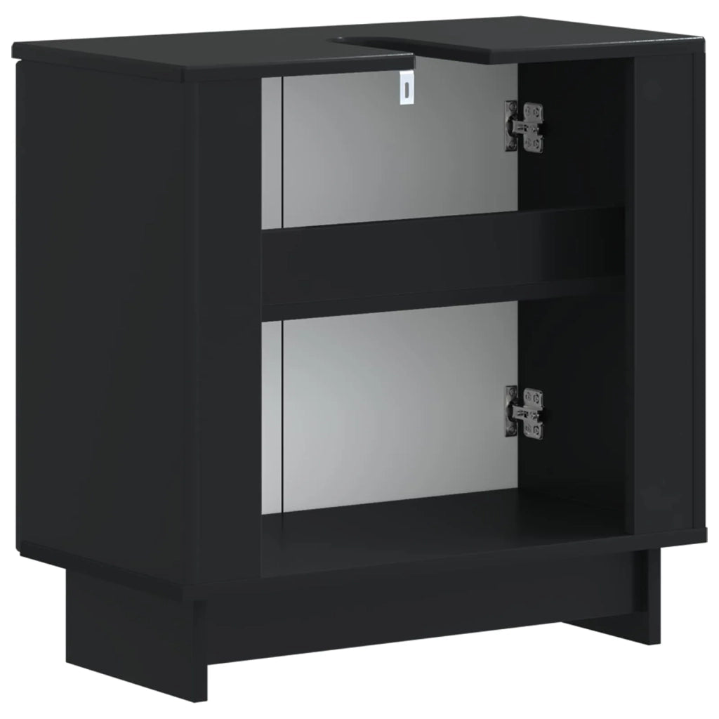Armadio per Lavabo da Bagno EDE Nero 59,5 x 31,5 x 59 cm 895906